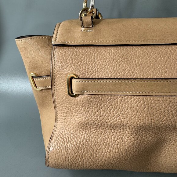 COACH F32106 BLAKE FLAP CARRYALL IN BEECHWOOD/LIGHT GOLD - Picture 7 of 14